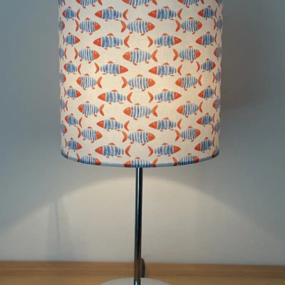 Striped Fish – Blue/Orange handmade bespoke made in Suffolk