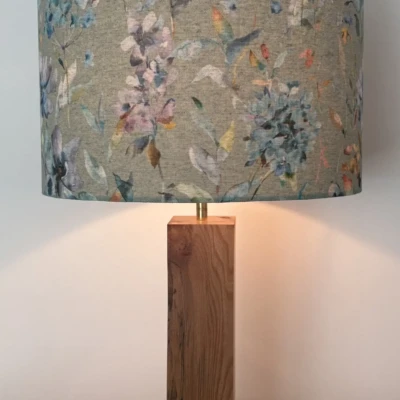 Delphine – Eggshell bespoke handmade lampshade made in Suffolk