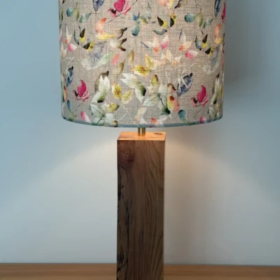 Petal multi colour handmade bespoke lampshade made in Suffolk