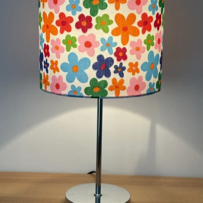 Daisy Daisy – Multi colour handmade bespoke lampshade made in Suffolk