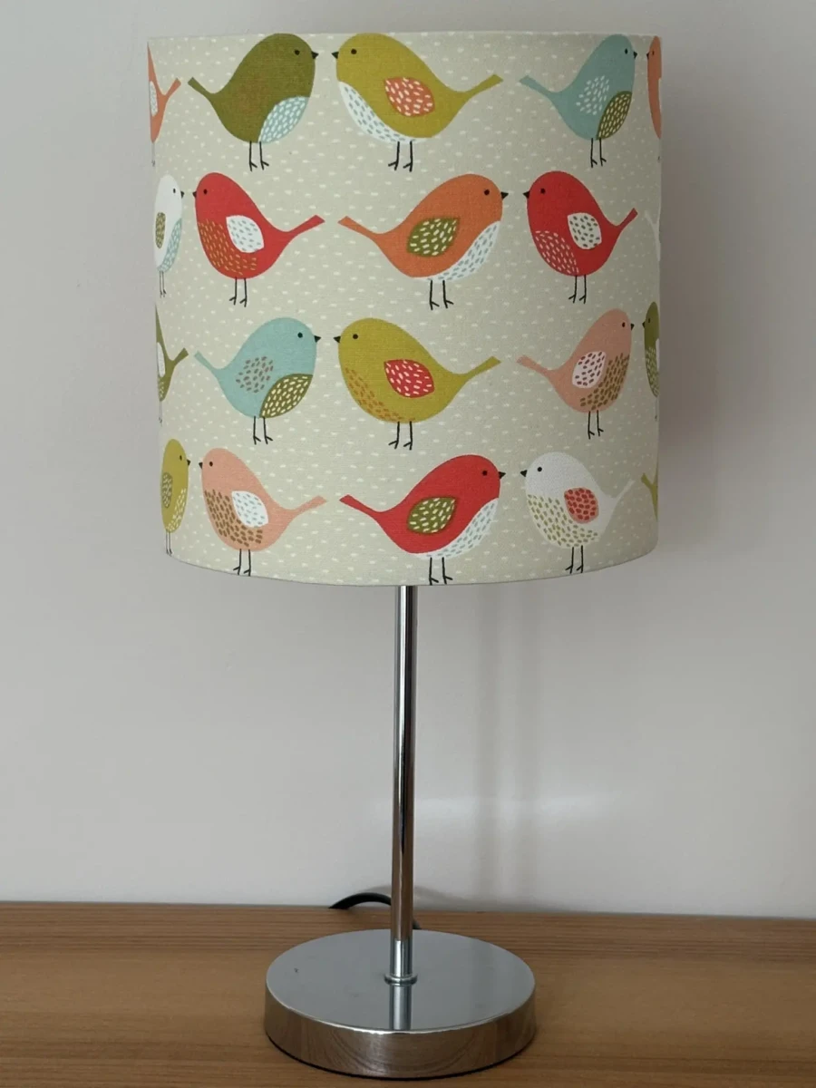 Birds Fabric – Multi handmade in Suffolk Bespoke
