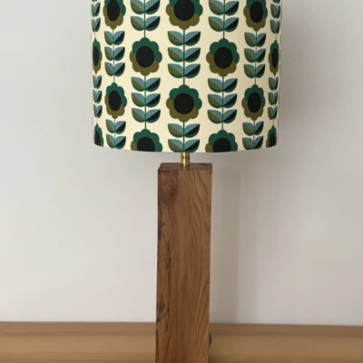 Ante Decor Palma – Emerald Flower lampshade bespoke and handmade in Suffolk