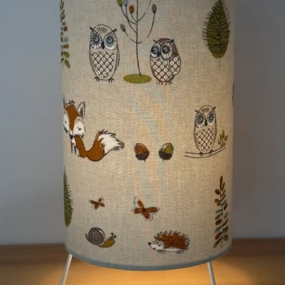 Lamp Woodland Animals bespoke made in Suffolk
