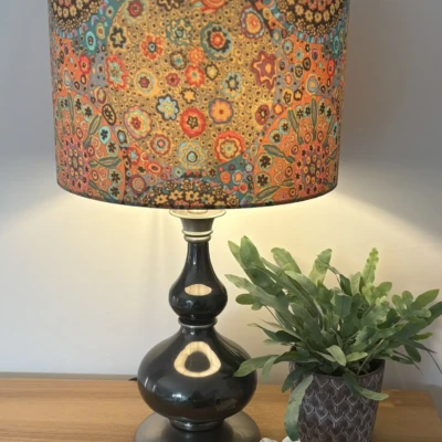 Kaffe Fassett Millefiore in Antique bespoke lampshade
