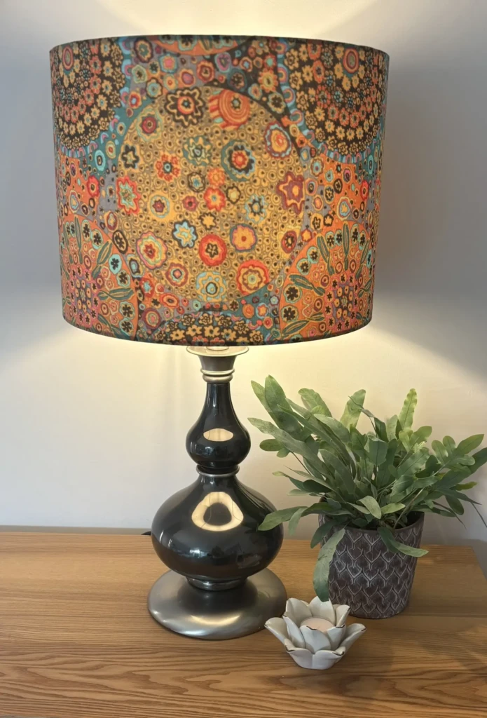 Kaffe Fassett Millefiore in Antique bespoke lampshade